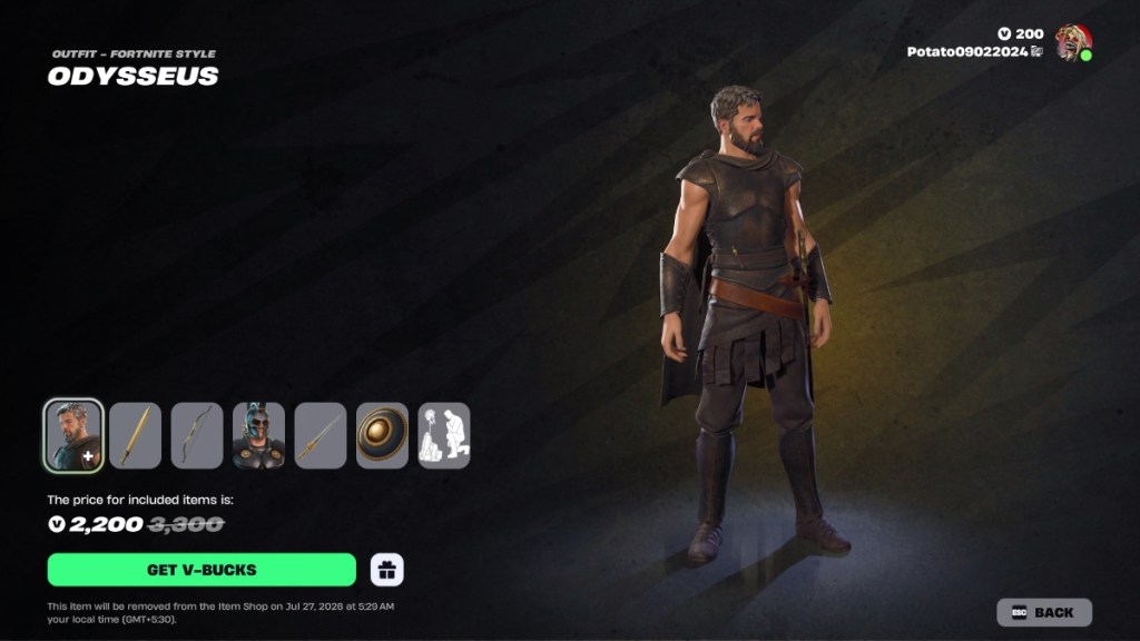 Odysseus Fortnite Skin