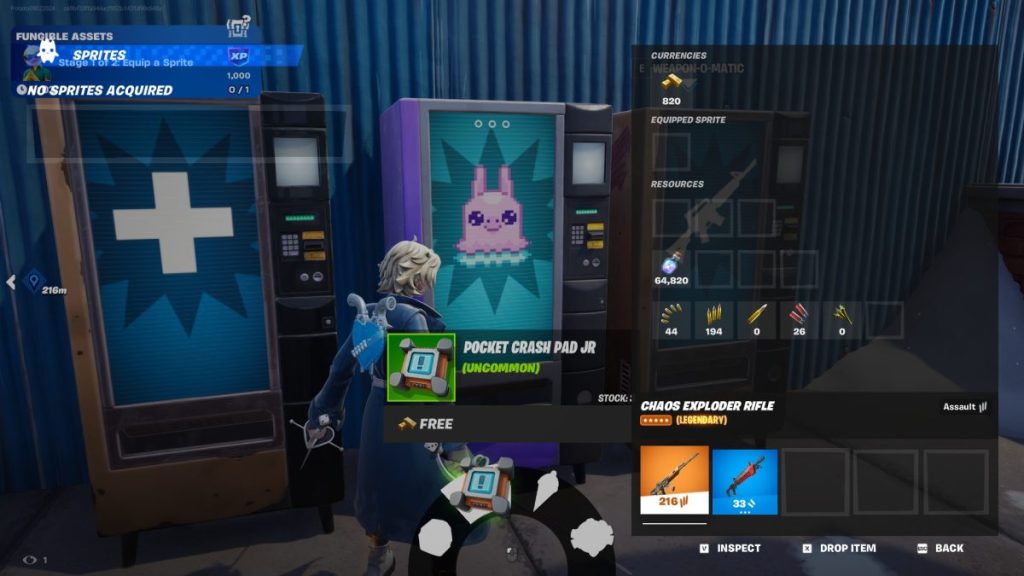 Pocket Item Machine