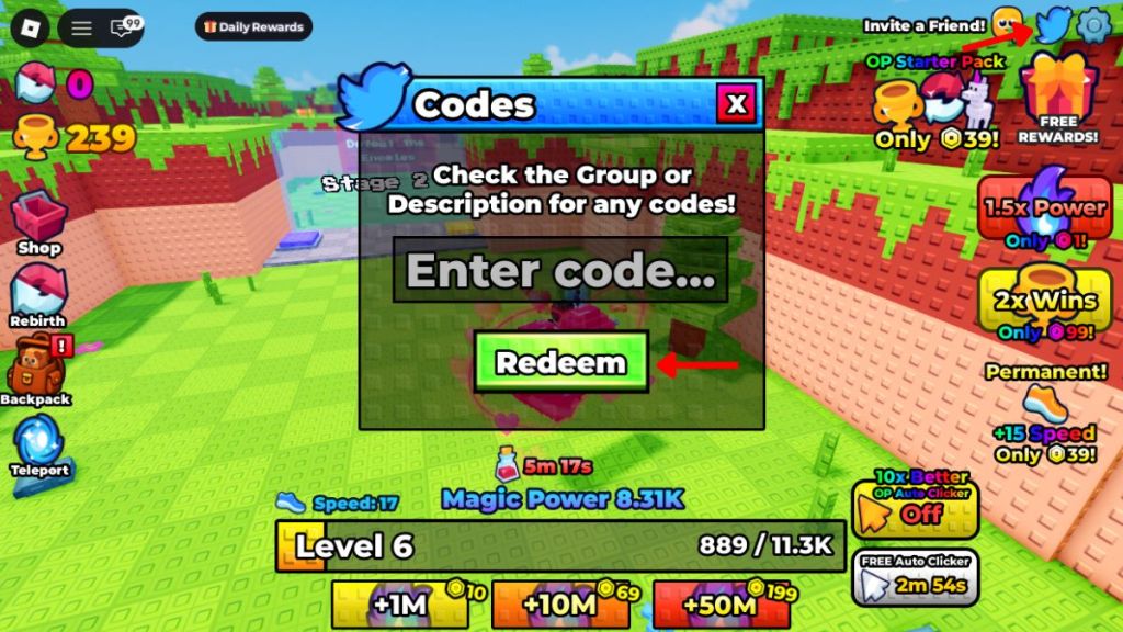 Redeem +1 Magic Evolution Codes