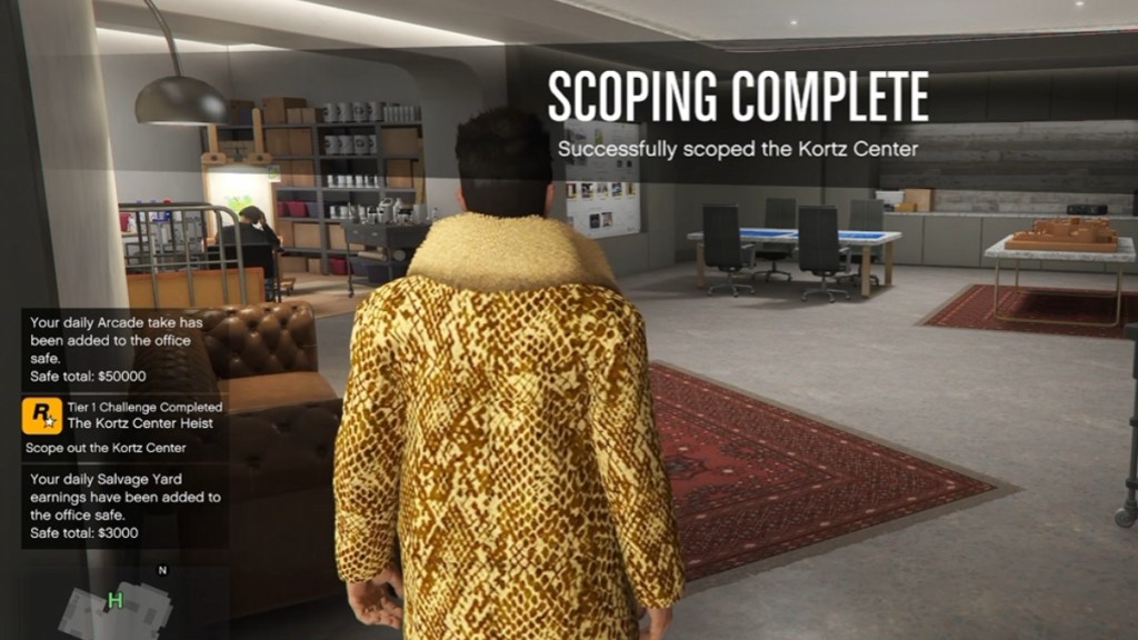 Scope Out Complete in the GTA Online Kortz Center Heist