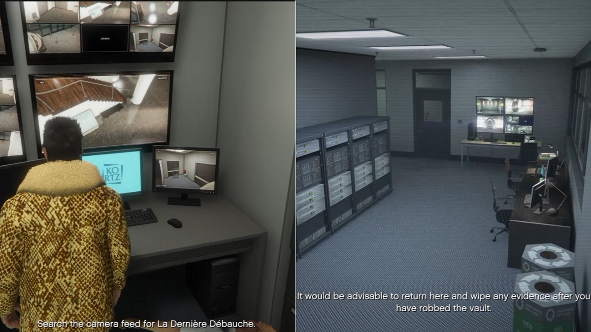 Searching the security cameras in the Kortz Center