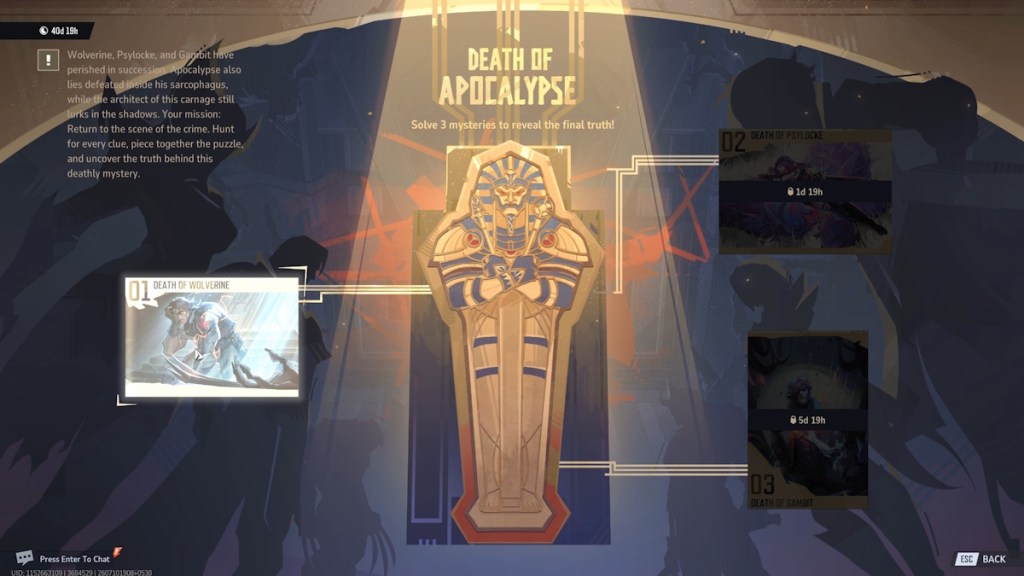 Selecting the Death of Wolverine mystery