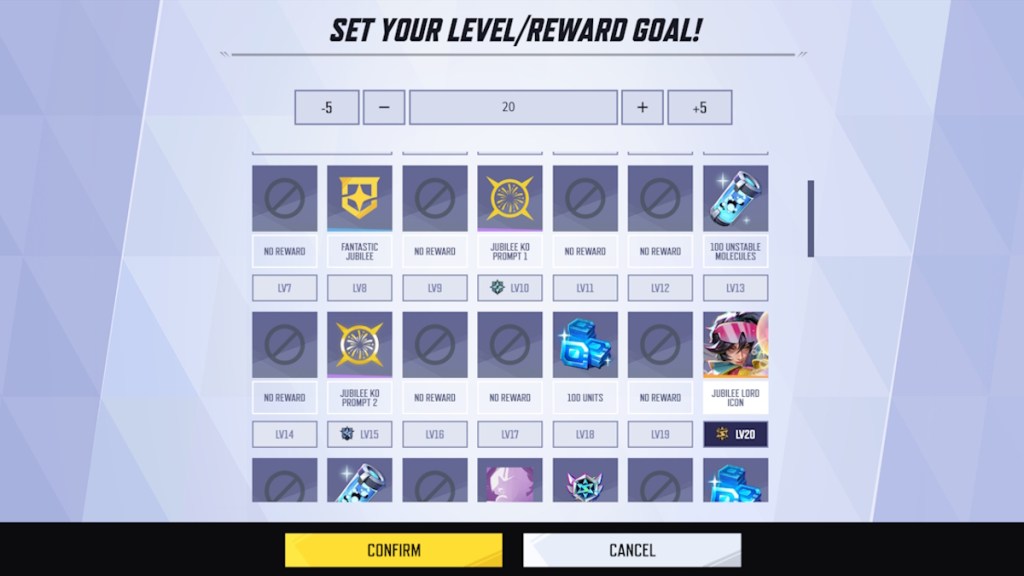 Setting the goal in Marvel Rivals Proficiency Calculator Site