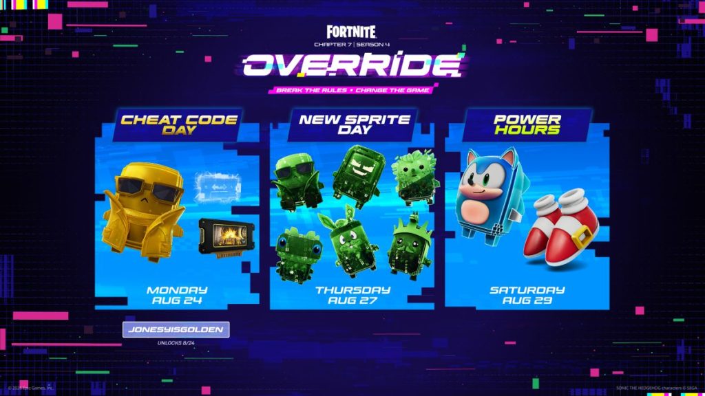 Sprite Events in Fortnite Chapter 7 Season 4