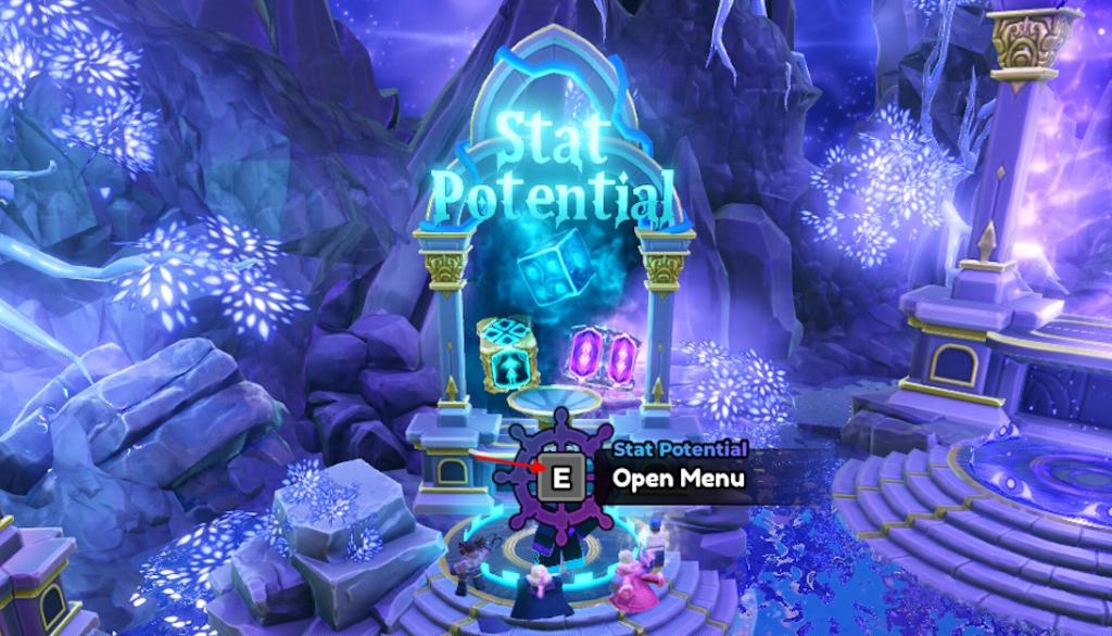 Stat Potential menu in Anime Expeditions