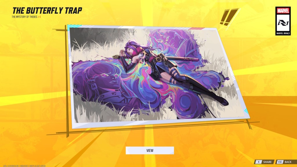 The Butterfly Trap gallery card in Marvel Rivals