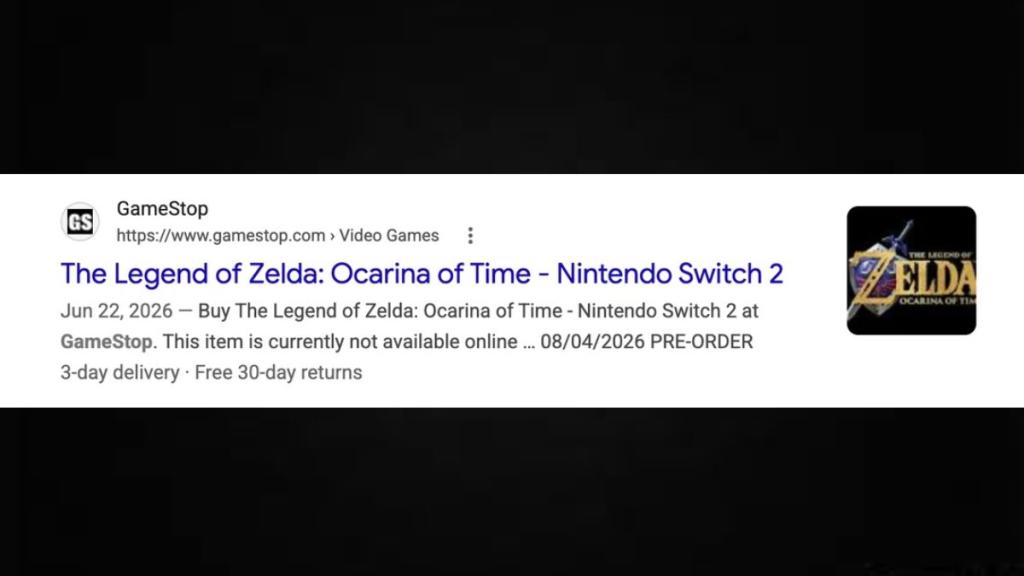 Zelda Ocarina of Time Remake Pre-Order Date Leaked, Here's When to Buy