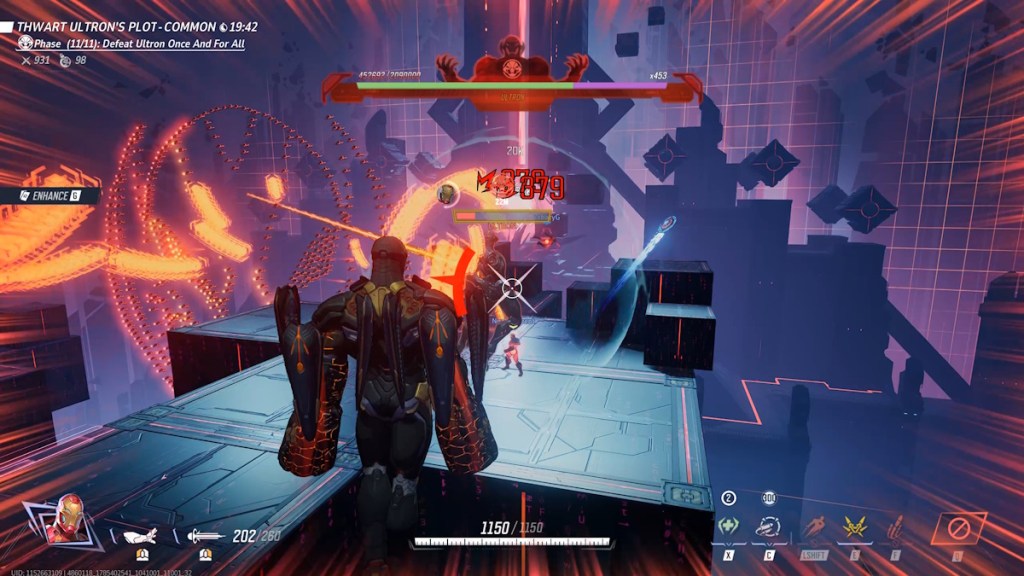 Ultron drone projectile attack in final phase