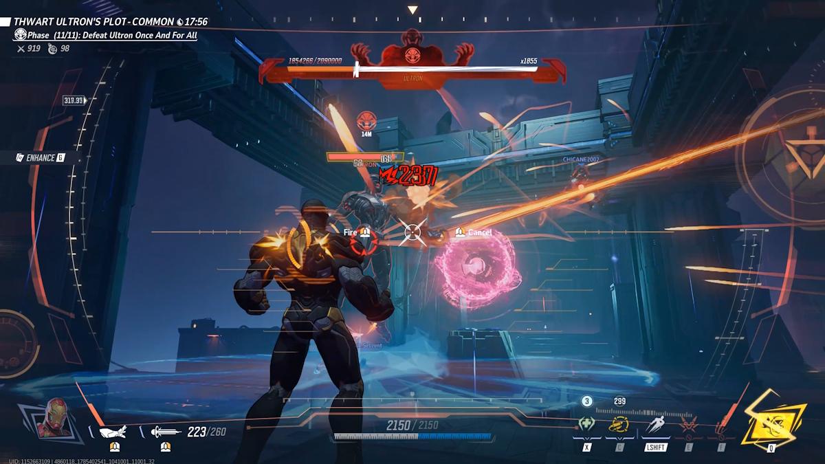 Ultron's Beam attack in final phase