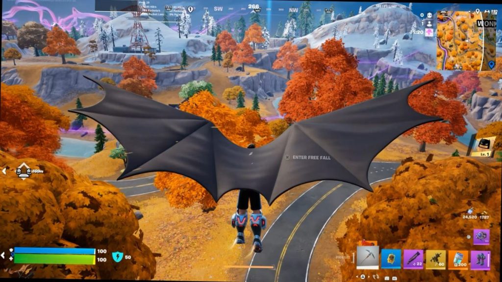 Using The Batman Sprite To Launch Into The Air And Glide