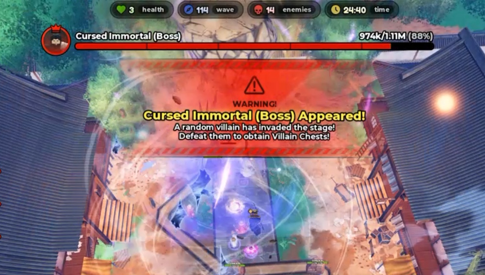 Villain boss spawn in Anime Expeditions