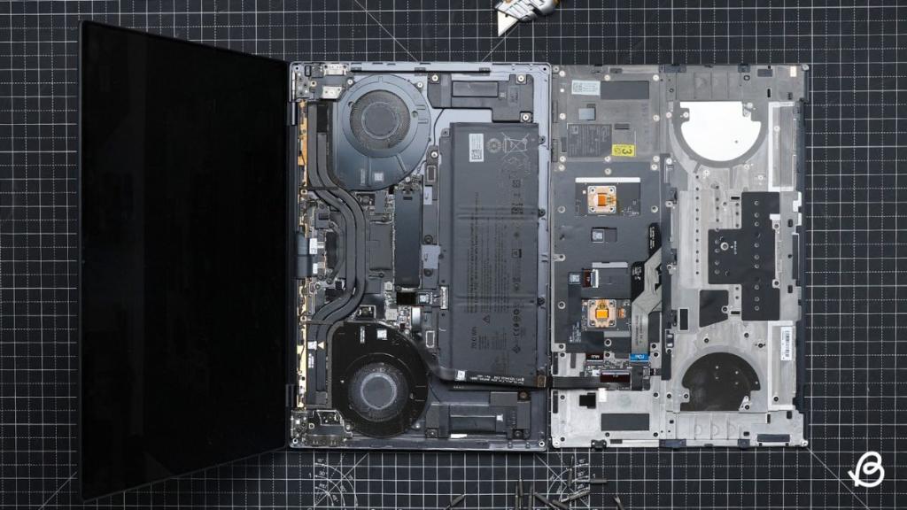 Dell XPS 16 Full Interior Layout