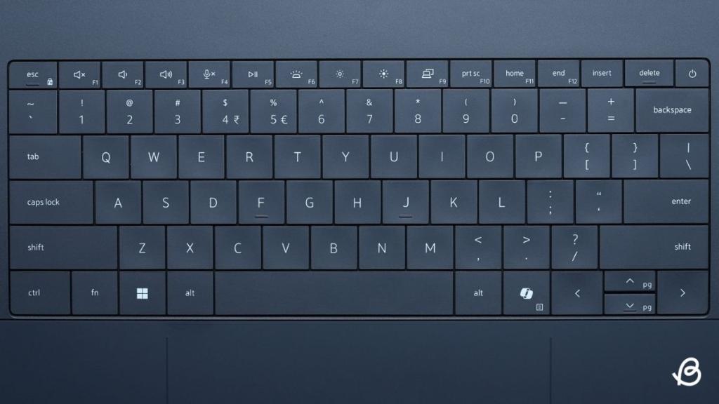 Dell XPS 16 Keyboard view