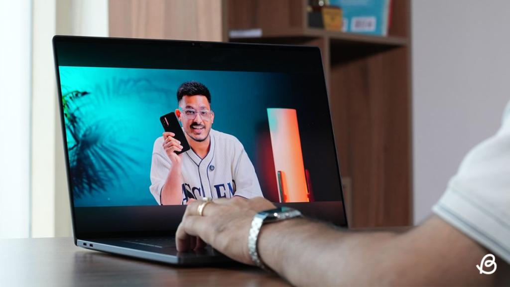 Watching a video on Dell XPS 16