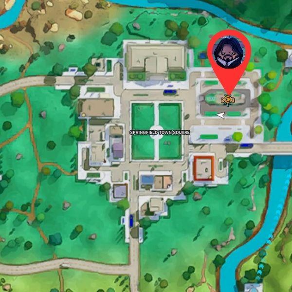 Confidential Location in Fortnite Simpsons Map