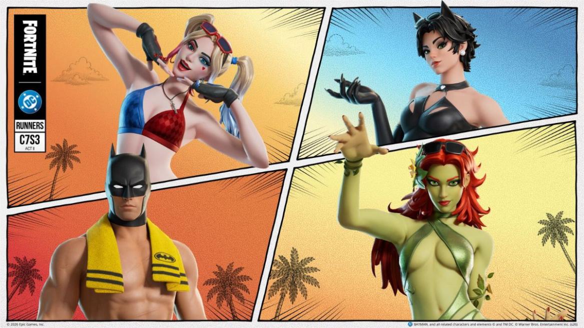 Fortnite DC Summer skins