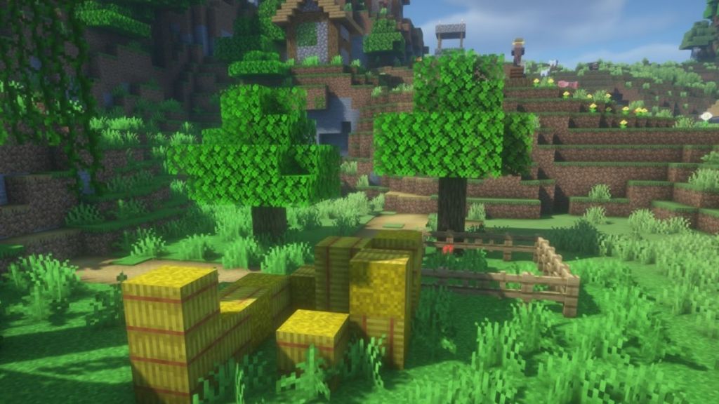 get hay bale in Minecraft