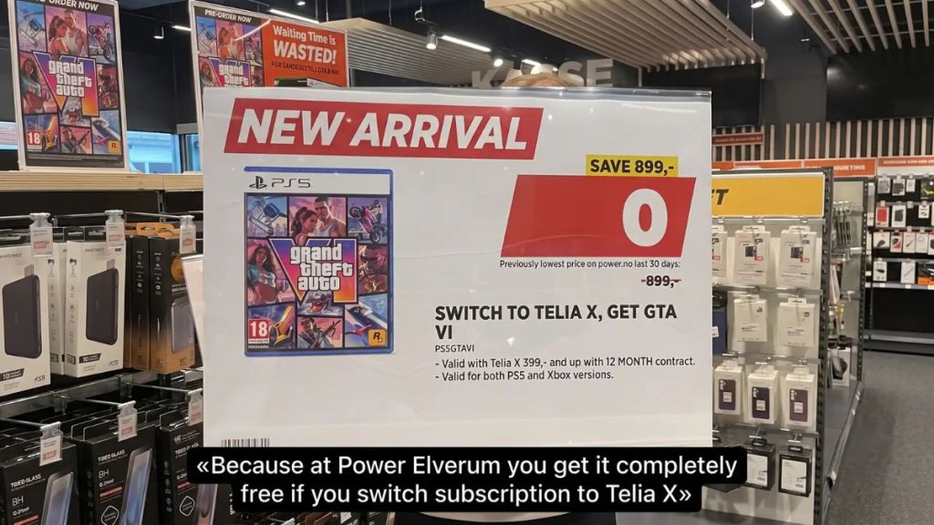 GTA 6 Free Deal at Power Norway Store