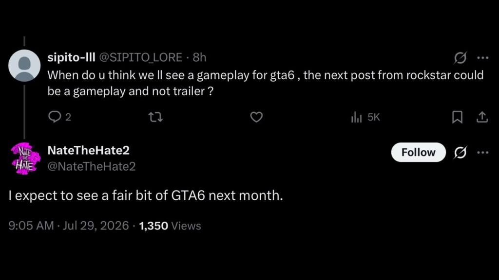 NateTheHate talking about GTA 6 details in August.