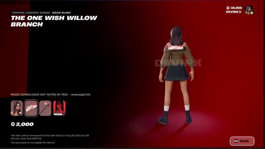 Fortnite Obsession collab One Wish Willow