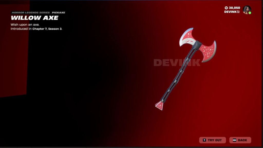 Fortnite Obsession collab Pickaxe