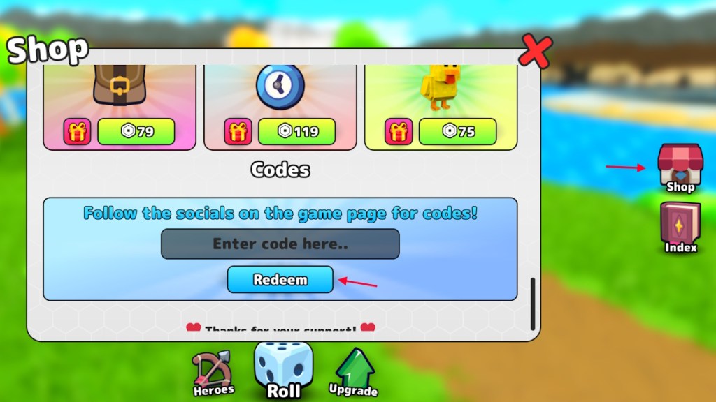 redeem RNG Heroes codes