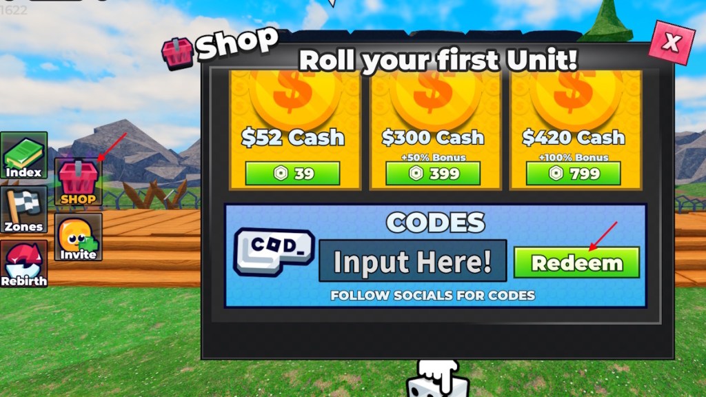redeem Roll to Defend codes