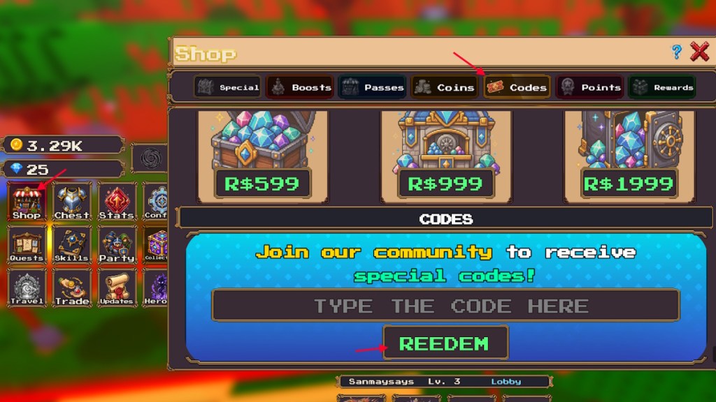 redeem Voxel Fighters codes