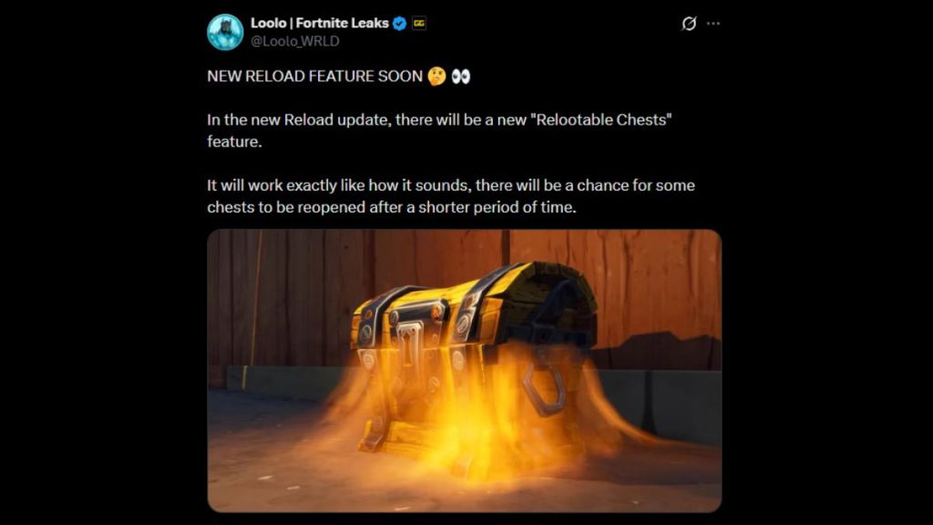 Relootable Chests in Fortnite