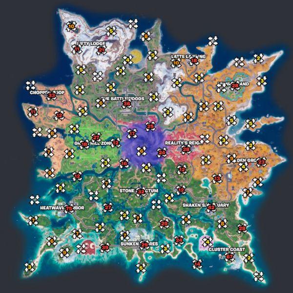 All Cheat Code locations in Fortnite