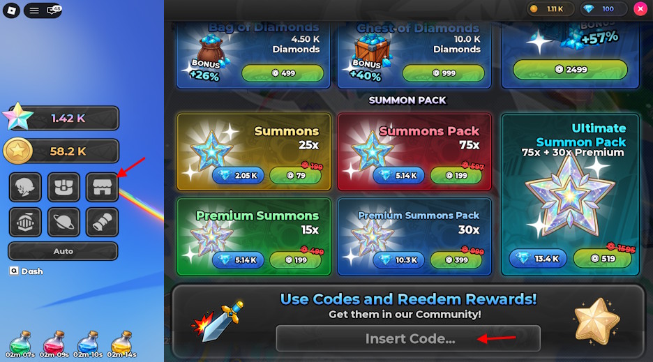 Anime Stars codes redeem