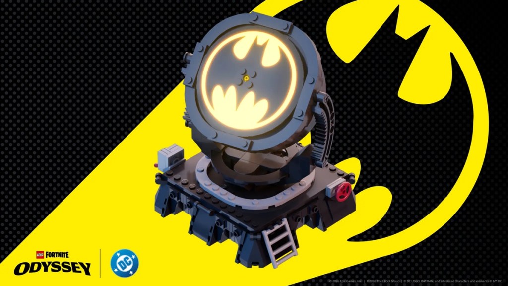Bat-Signal in LEGO Fortnite Odyssey