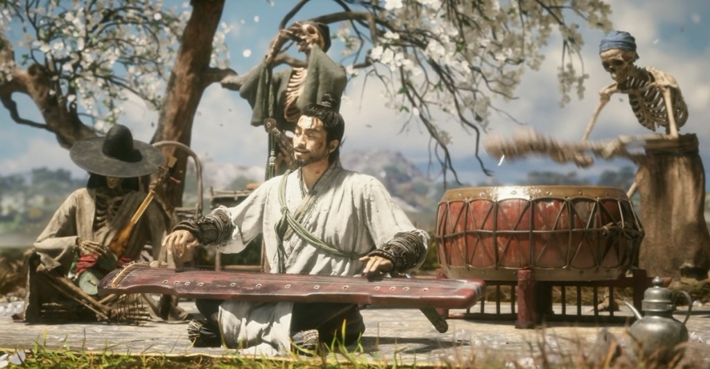 Black Myth Zhong Kui playing instruments