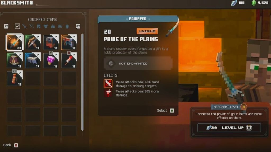 Blacksmith in Minecraft Dungeons 2