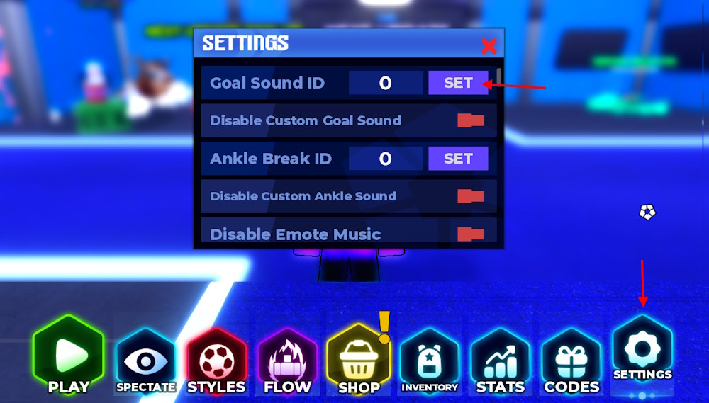 Blue Lock Rivals sound ID codes use