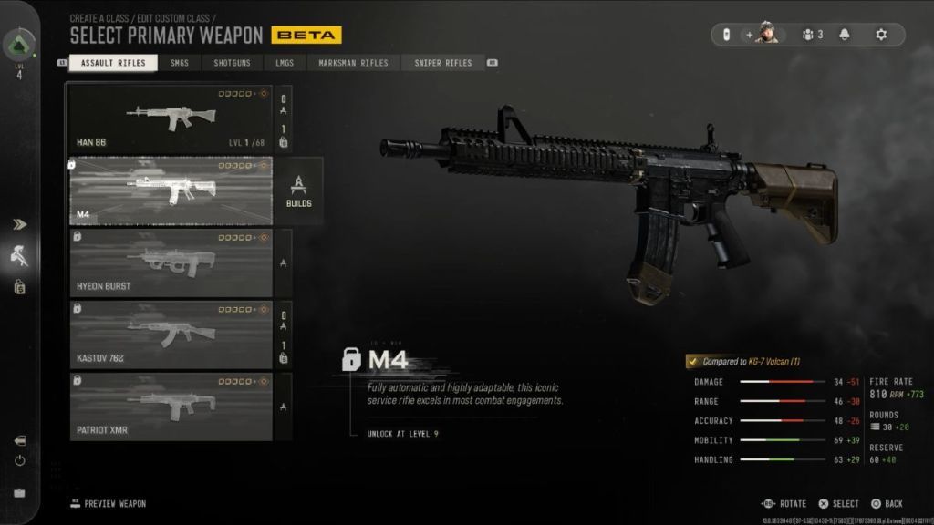 Call of Duty Modern Warfare 4 Assault Rifle