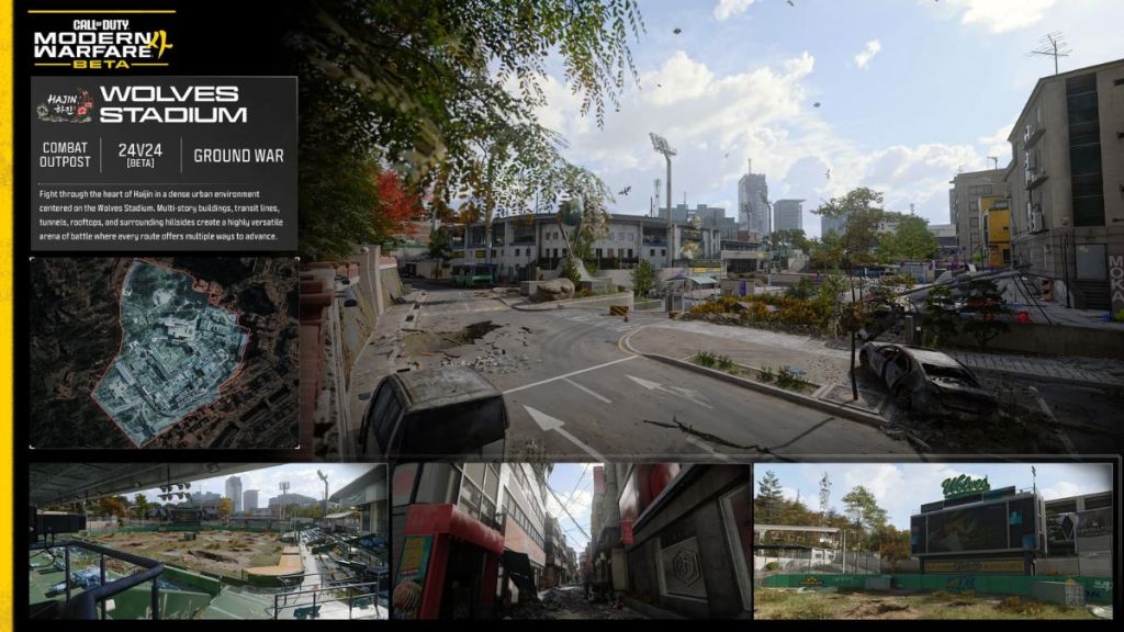 Call of Duty Modern Warfare 4 Wolves Stadium map