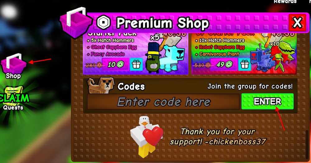 Capybaras vs Plants codes redeem