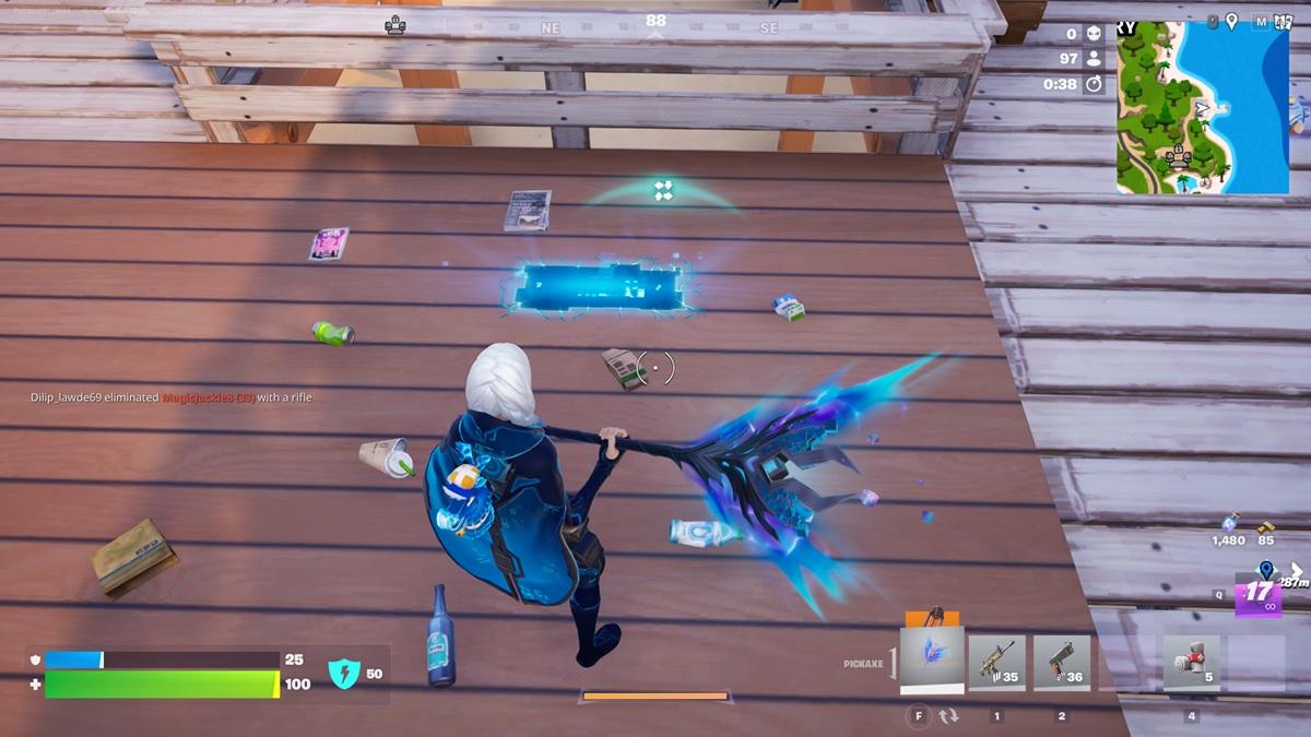 Cheat Code on Ground in Fortnite