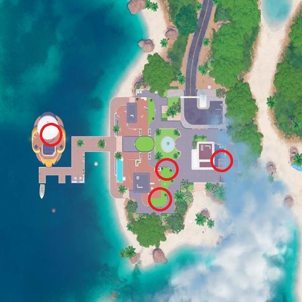 Cluster Coast POI Wrixel Parts in Fortnite