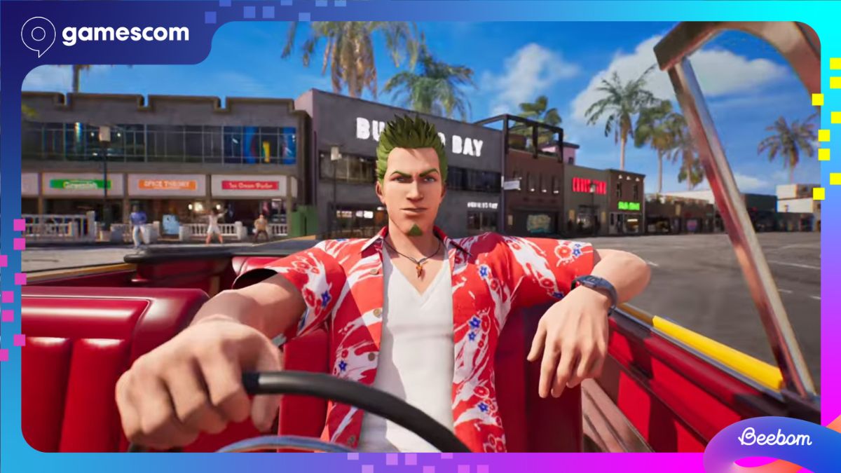 Alex driving taxi in crazy taxi world tour