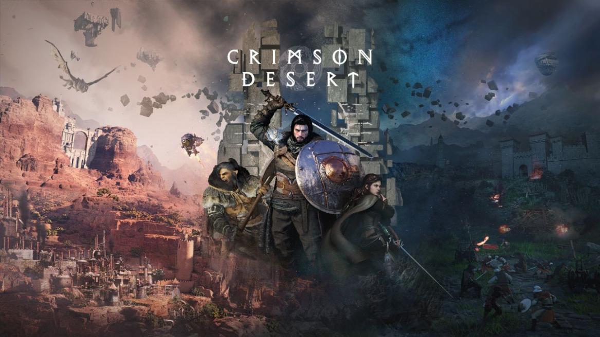 Kliff standing with a sword in Crimson Desert poster