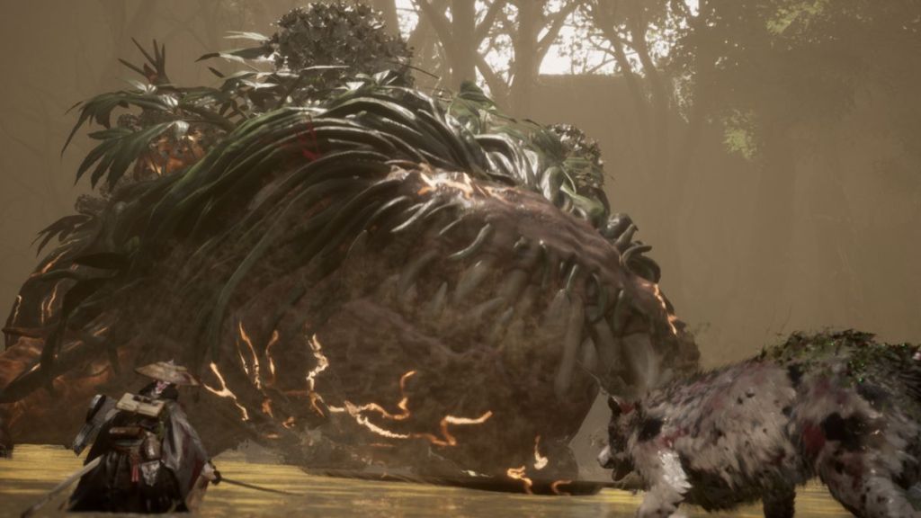 Emma fighting Lacerta in Beast of Reincarnation