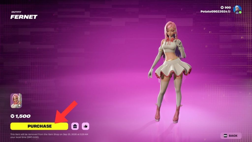 Fernet skin in Fortnite Item Shop