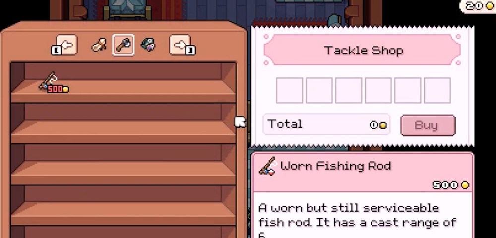 Fish rod in Fields of Mistria