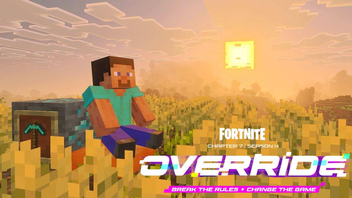 Fortnite Minecraft Crossover Teased for Chapter 7 Season 4