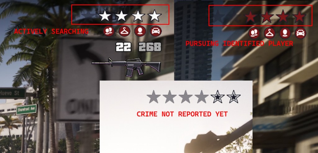 GTA 6 Wanted Stars meaning