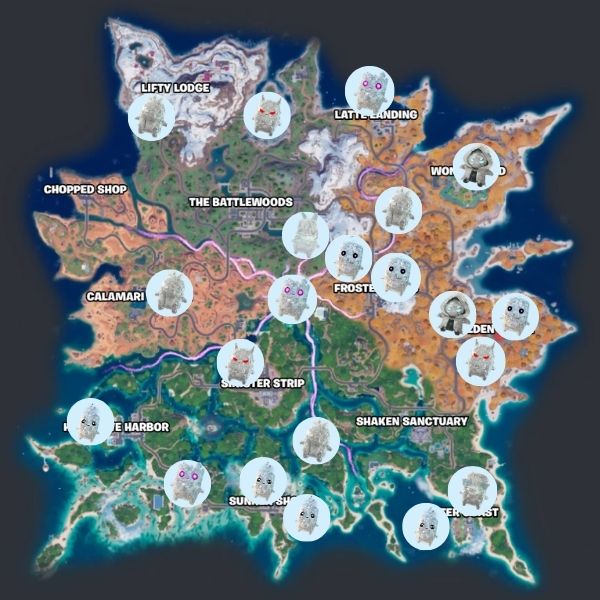 Gem Sprite Location On Fortnite Map