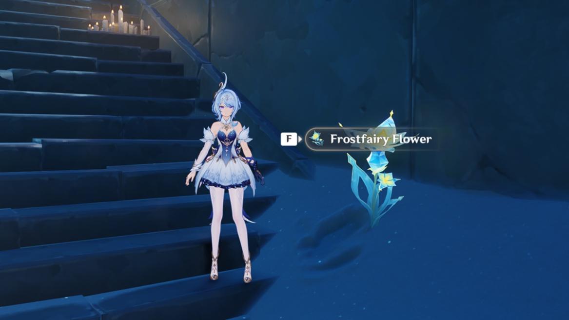 Genshin Impact Frostfairy Flower location and farm route