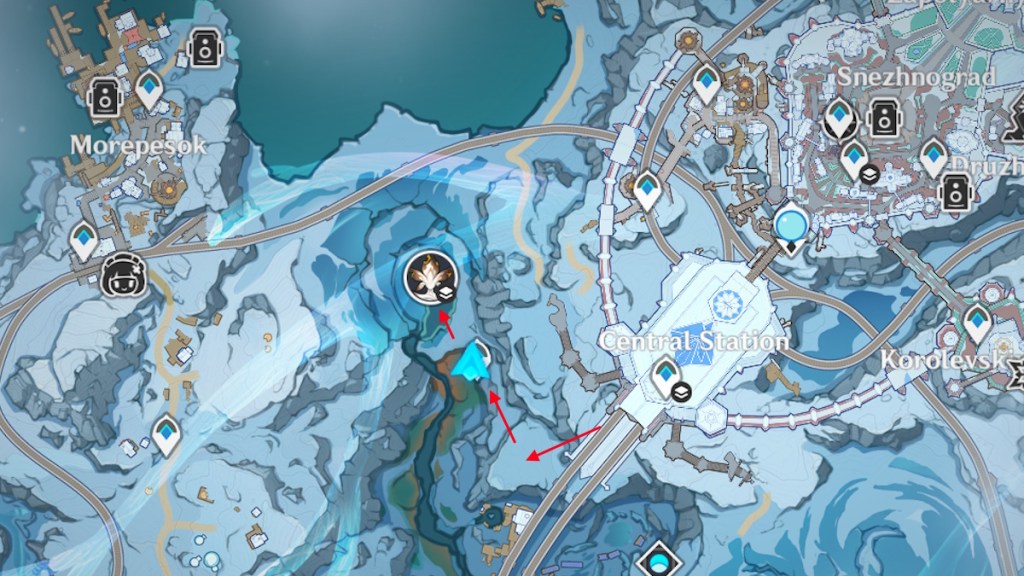 Genshin Impact Immortal Construct boss location Snezhnaya